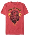 LION KING DISNEY MEN'S THE LION KING LIVE ACTION SCAR GEOMETRIC TRIANGLE SHORT SLEEVE T-SHIRT