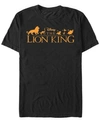 LION KING DISNEY MEN'S THE LION KING OFFICIAL MOVIE LOGO SHORT SLEEVE T-SHIRT