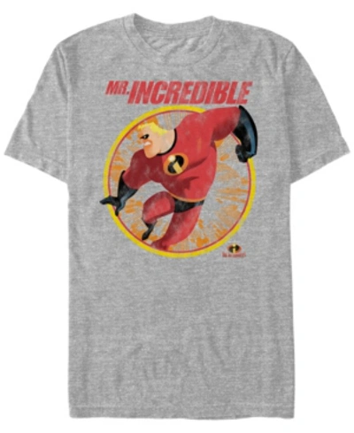 The Incredibles Disney Pixar Men's  Strong Pose Short Sleeve T-shirt In Athletic H