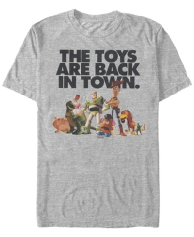 Toy Story Disney Pixar Men's  Toys Are Back In Town Short Sleeve T-shirt In Athletic H