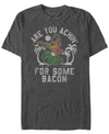 Lion King Disney Men's  Timon Achin' Bacon Short Sleeve T-shirt In Charcoal H