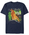 LION KING DISNEY MEN'S THE LION KING SIMBA A HERO ROARS SHORT SLEEVE T-SHIRT