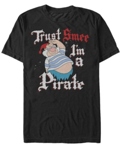 Disney Princess Disney Men's Peter Pan Trust Smee I'm A Pirate Salute Short Sleeve T-shirt In Black