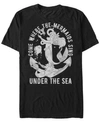 Disney Princess Disney Men's The Little Mermaid Hip Short Sleeve T-shirt In Black