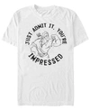 DISNEY PRINCESS DISNEY MEN'S YOU'RE IMPRESSED BY GASTON SHORT SLEEVE T-SHIRT