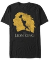 LION KING DISNEY MEN'S THE LION KING SIMBA EVOLUTION SILHOUETTE SHORT SLEEVE T-SHIRT