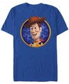 TOY STORY DISNEY PIXAR MEN'S TOY STORY WOODY CIRCLE PORTRAIT SHORT SLEEVE T-SHIRT