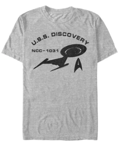 Star Trek Men's Discovery Logo U.s.s. Discovery Short Sleeve T-shirt In Athletic H
