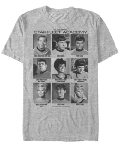 Star Trek Men's The Original Series Starfleet Academy Most Likely To Short Sleeve T-shirt In Athletic H