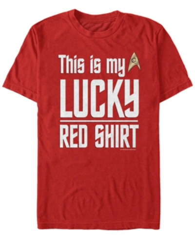 Star Trek Men's The Original Series Lucky Red Shirt Short Sleeve T-shirt