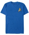 Star Trek Men's The Original Series Science Starfleet Insignia Short Sleeve T-shirt In Royal