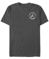 Star Trek Men's Deep Space Nine Starfleet Command Mission Certified Short Sleeve T-shirt In Charcoal