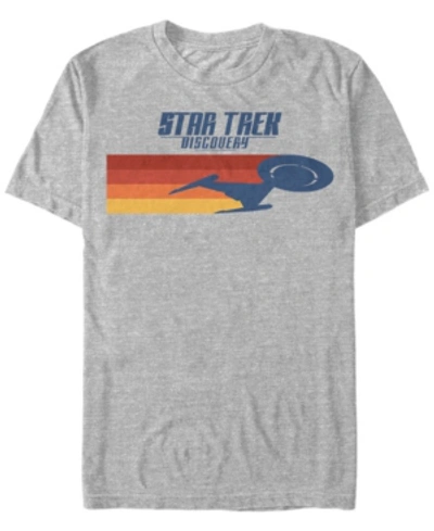 Star Trek Men's Discovery U.s.s. Discovery Silhouette Short Sleeve T-shirt In Athletic H