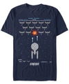 Star Trek Men's The Original Series Pixelated Fighter Short Sleeve T-shirt In Navy