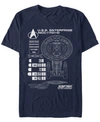 STAR TREK STAR TREK MEN'S THE NEXT GENERATION U.S.S. ENTERPRISE NCC-1701-D SCHEMATIC SHORT SLEEVE T-SHIRT