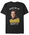 Star Trek Men's The Original Series Beam Me Up Short Sleeve T-shirt In Black