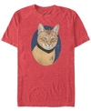 Star Trek Men's The Original Series Cat-tain Kirk Short Sleeve T-shirt In Red Heathe