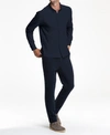 Swet Tailor Swet Tailer Mindful Knit Button-down Shirt In Navy