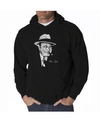 La Pop Art Men's Word Art Hoodie In Black