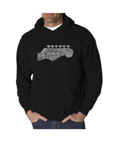 La Pop Art Men's Word Art Hooded Sweatshirt In Black