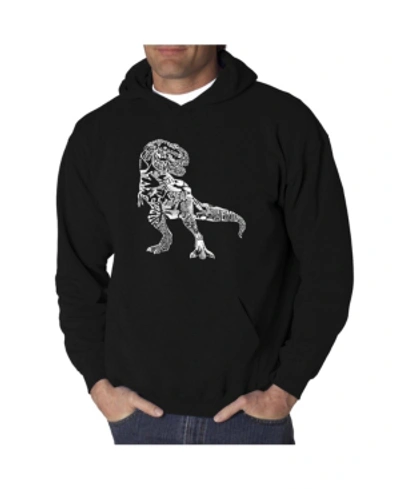 La Pop Art Men's Word Art Hoodie In Black