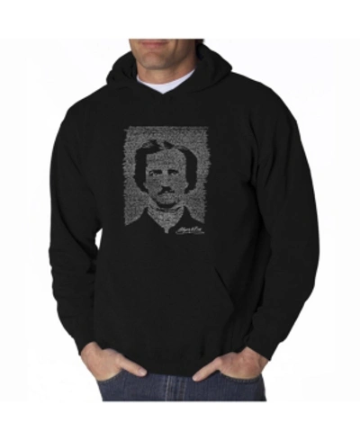 La Pop Art Men's Word Art Hoodie In Black