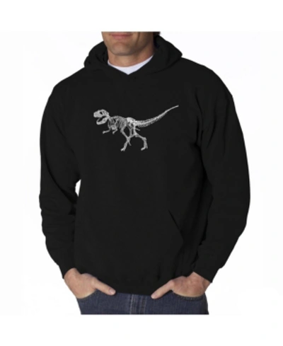 La Pop Art Men's Word Art Hooded Sweatshirt In Black