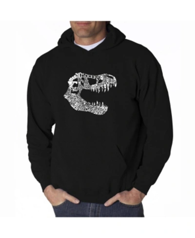 La Pop Art Men's Word Art Hoodie In Black