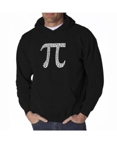 La Pop Art Men's Word Art Hooded Sweatshirt In Black