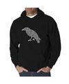 La Pop Art Men's Word Art Hooded Sweatshirt In Black