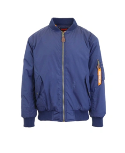 Galaxy By Harvic Spire By Galaxy Men's Flight Jacket In Navy