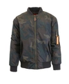 Galaxy By Harvic Spire By Galaxy Men's Flight Jacket In Camouflage