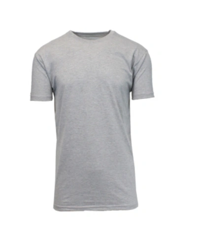 Galaxy By Harvic Men's Crew Neck T-shirt In Heather Gr