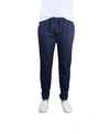 Galaxy By Harvic Men's Basic Stretch Twill Joggers In Navy