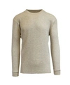 Galaxy By Harvic Men's Oversized Long Sleeve Thermal Shirt In Heather Oa