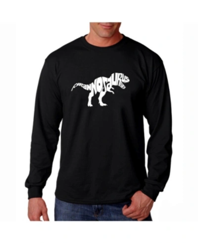 La Pop Art Men's Word Art Long Sleeve T-shirt In Black