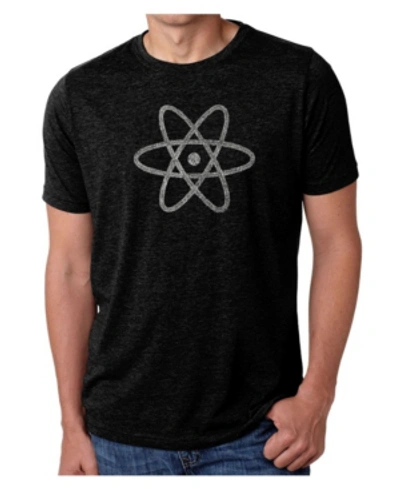 La Pop Art Men's Premium Word Art T-shirt In Black