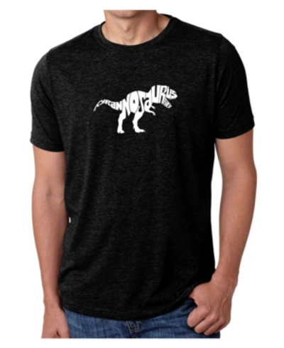 La Pop Art Men's Premium Word Art T-shirt In Black