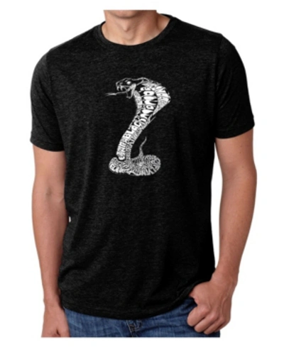 La Pop Art Men's Premium Word Art T-shirt In Black