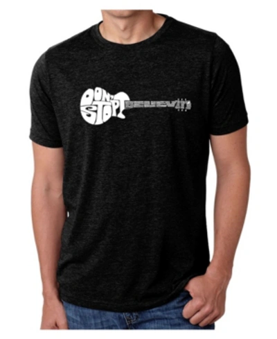 LA POP ART MEN'S PREMIUM WORD ART T-SHIRT