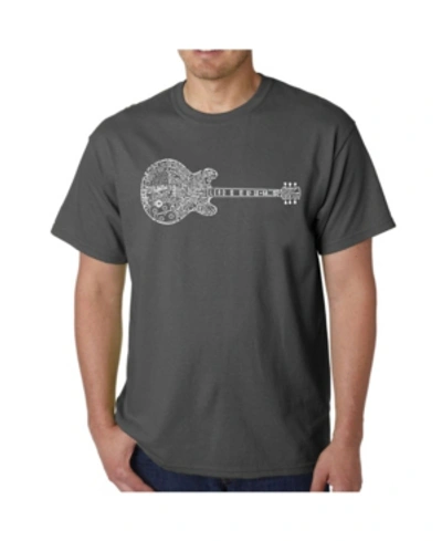 La Pop Art Men's Word Art T-shirt In Gray