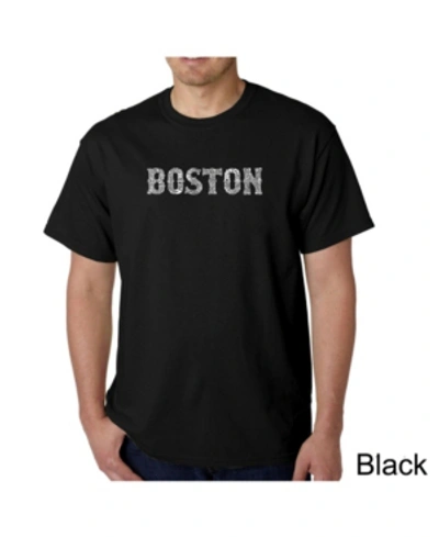 La Pop Art Men's Word Art T-shirt In Black