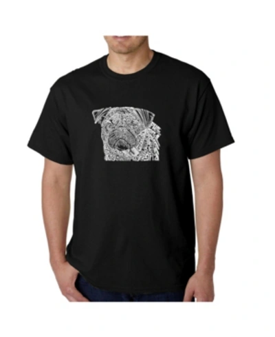 La Pop Art Men's Word Art T-shirt In Black