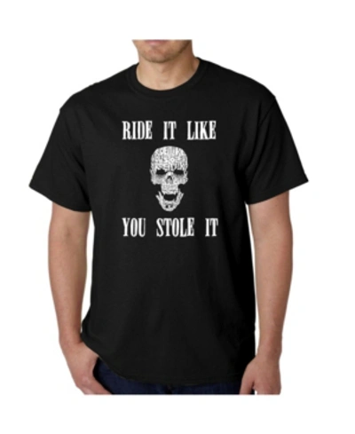 La Pop Art Men's Word Art T-shirt In Black