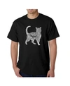 La Pop Art Men's Premium Word Art T-shirt In Black