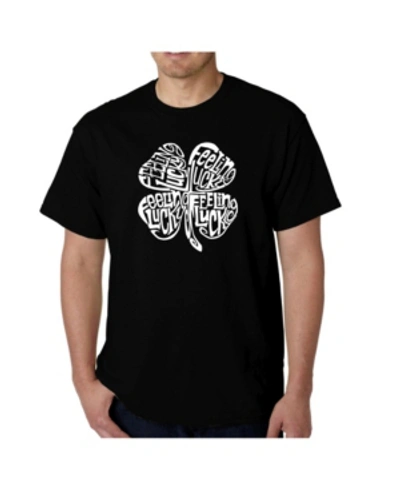 La Pop Art Men's Word Art T-shirt In Gray
