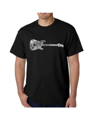 La Pop Art Men's Word Art T-shirt In Black