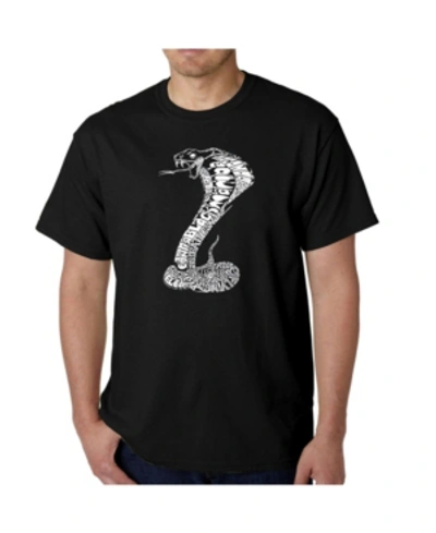 La Pop Art Men's Word Art T-shirt In Black