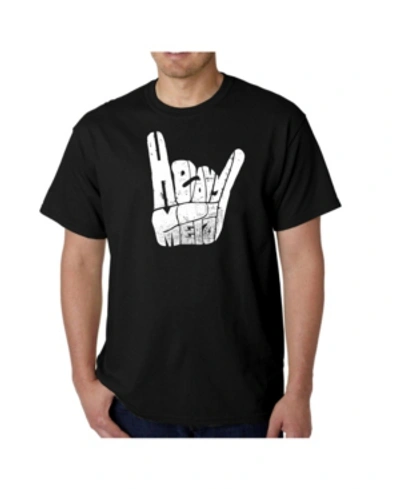 La Pop Art Men's Word Art T-shirt In Black