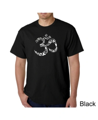 La Pop Art Men's Word Art T-shirt In Black